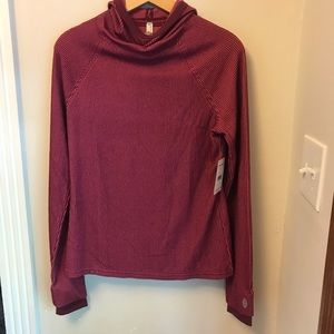 Free People trailblazer thermal hoodie in pink